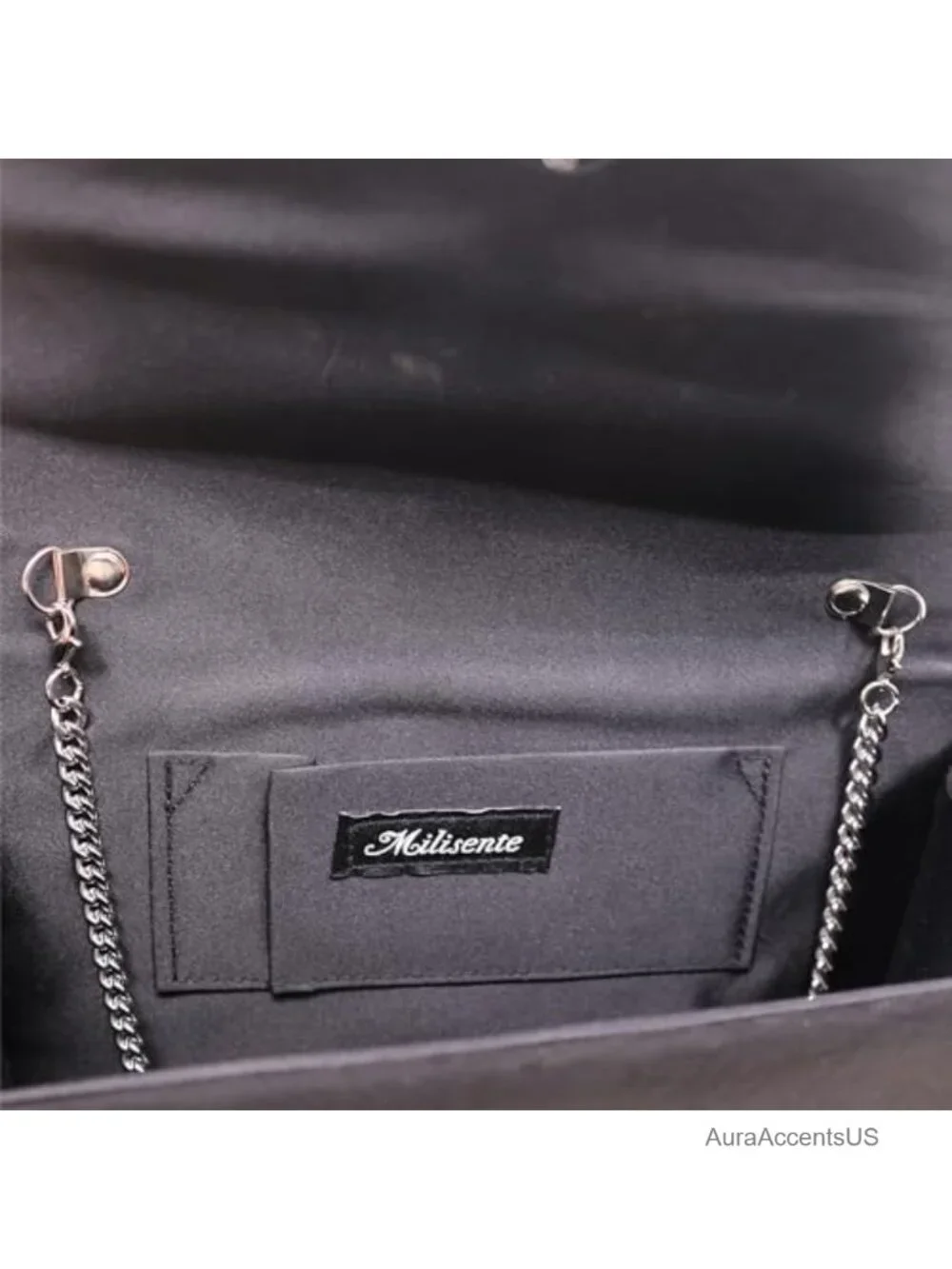 Suede Pleated Evening Bag Clutch Purse Women Wedding Bridal Shoulder Chain
